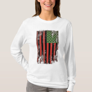 Camiseta Bandera del orgullo afroamericano - Re verde panaf