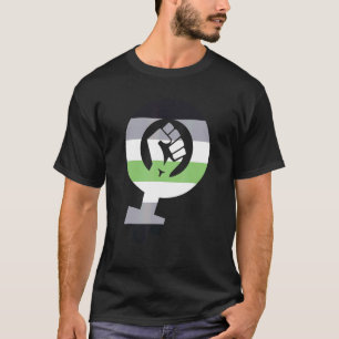 Camiseta Bandera del Orgullo Agénero Bandera Feminista Agén