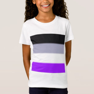 Camiseta Bandera del orgullo asexual caído
