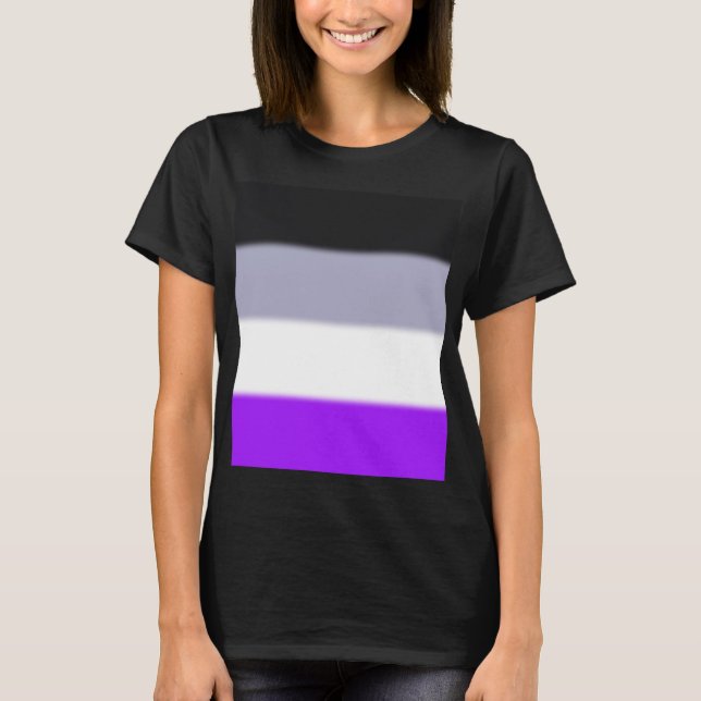 Camiseta Bandera del orgullo asexual caído (Anverso)