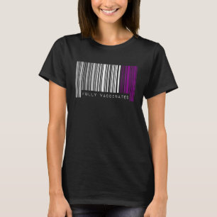 Camiseta Bandera del Orgullo Asexual de Código de Barras to