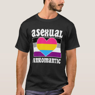 Camiseta Bandera del Orgullo asexual panromántico estética 