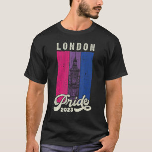 Camiseta Bandera del Orgullo Big Ben Bisexual del Orgullo d