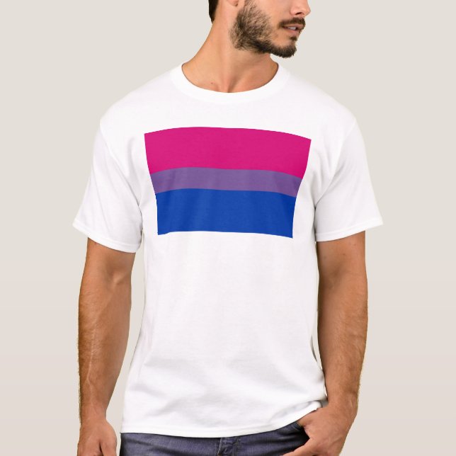 Camiseta Bandera del Orgullo Bisexual (Anverso)
