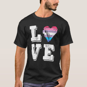 Camiseta Bandera del Orgullo Bisexual Ama la Bandera Bigéne