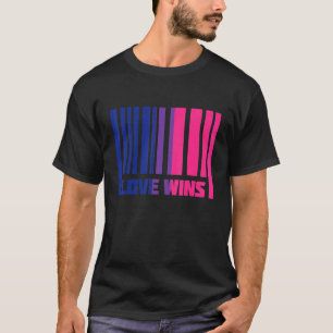 Camiseta Bandera del Orgullo Bisexual Amor Gana Bandera Bis