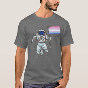 Camiseta Bandera del orgullo bisexual astronauta
