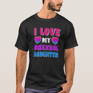 Camiseta Bandera del Orgullo Bisexual Bandera Bi Amo Mi Dau