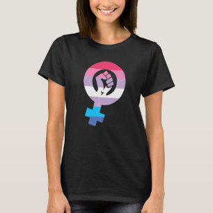 Camiseta Bandera del Orgullo Bisexual Bandera feminista Big