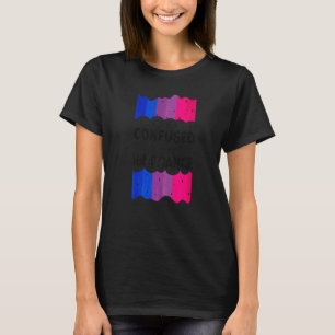 Camiseta Bandera del Orgullo Bisexual Confundida Por Tu Ign