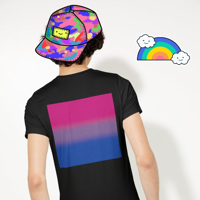 Camiseta Bandera del Orgullo Bisexual Gradiente - Bandera B (Subido por el creador)