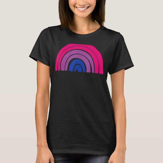 Camiseta Bandera del Orgullo Bisexual Lgbtqia+ Bisexua Arco (Anverso)