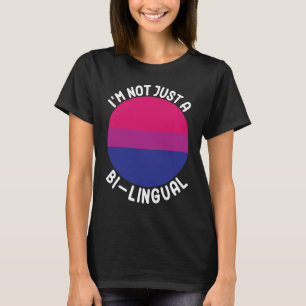 Camiseta Bandera del Orgullo Bisexual No soy solo un biling