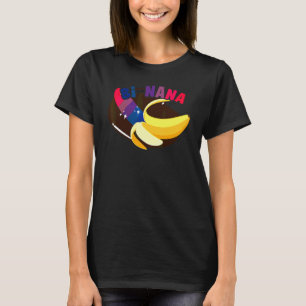 Camiseta Bandera del orgullo bisexual Pun Banana Bi Nana 2