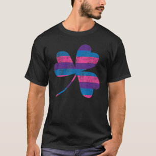 Camiseta Bandera del Orgullo Bisexual Shamrock St Patricks