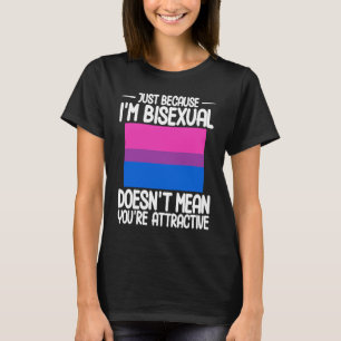 Camiseta Bandera del Orgullo Bisexual Solo porque soy bisex