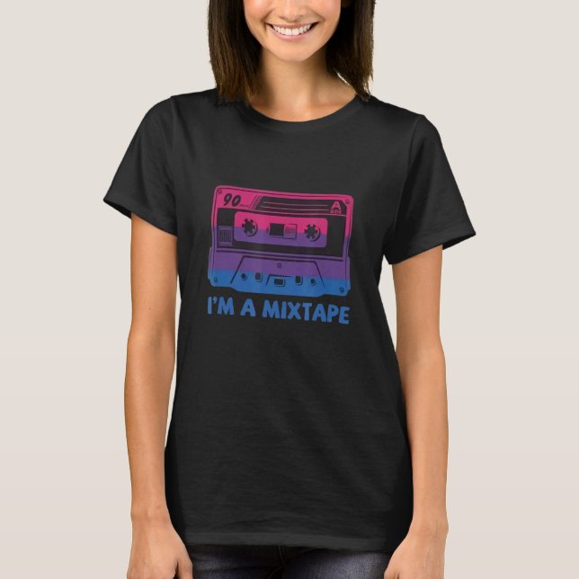 Camiseta Bandera del Orgullo Bisexual Soy una mixtape Men G (Anverso)