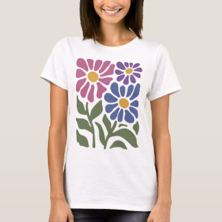 Camiseta Bandera del Orgullo Bisexual sutil de las flores s