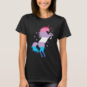 Camiseta Bandera del Orgullo Bisexual Unicornio Bandera de 