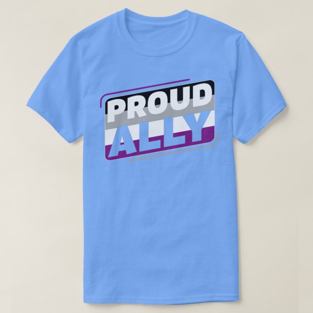 Camiseta Bandera del Orgullo de Áce LGBT asexual (Diseño del anverso)