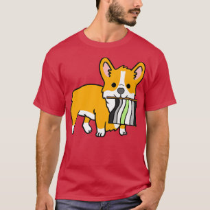 Camiseta Bandera del Orgullo de Agender Corgi14