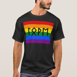 Camiseta Bandera del Orgullo de Amor Futhark Elder