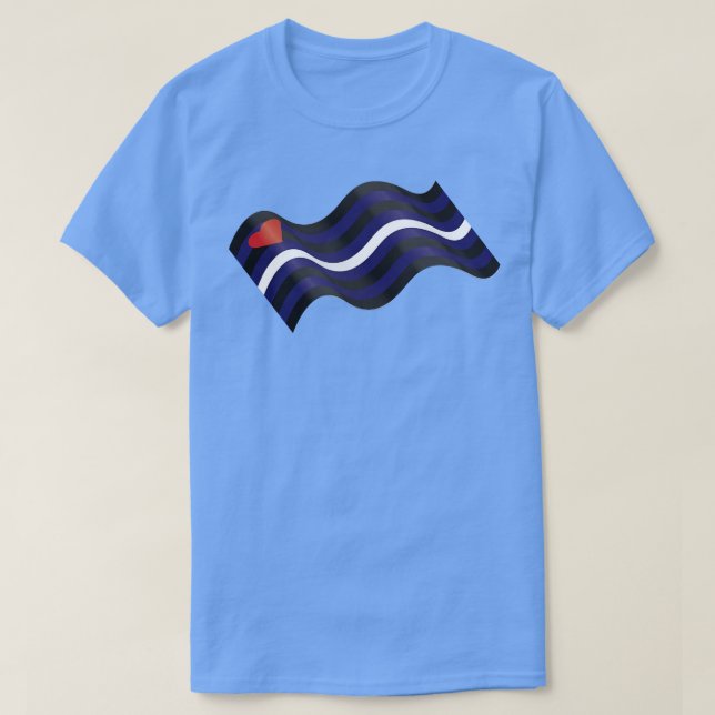 Camiseta Bandera del Orgullo de Cuero (Diseño del anverso)