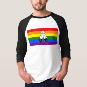 Camiseta bandera del orgullo de dos espíritus de SlipperyJo