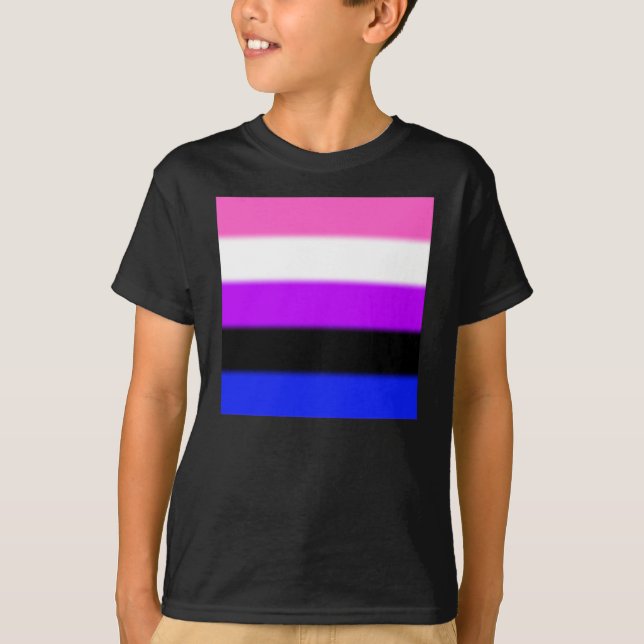 Camiseta Bandera del Orgullo de Fallo de Género (Anverso)