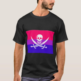 Camiseta Bandera del Orgullo de Jolly Roger, blanco de tasa