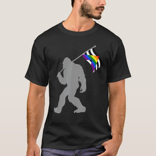 Camiseta Bandera del Orgullo de la Alianza Directa LGBTQ en (Anverso)