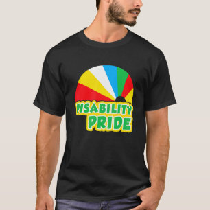 Camiseta Bandera del Orgullo de la Discapacidad Julio Mes d