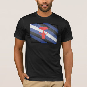 CAMISETA BANDERA DEL ORGULLO DE LA MÁSCARA DE GAS