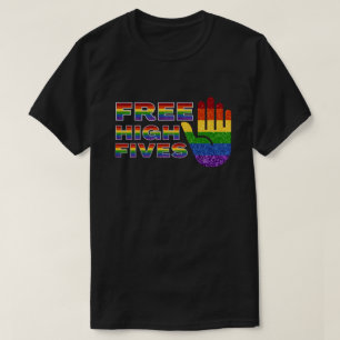 Camiseta Bandera del orgullo de los Purpurinas LGBT: Alta f