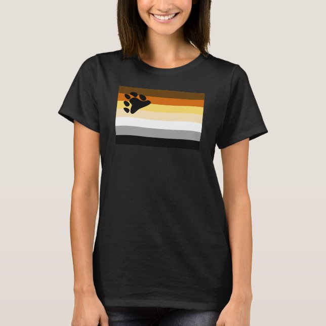 Camiseta Bandera del Orgullo de Osos (Anverso)