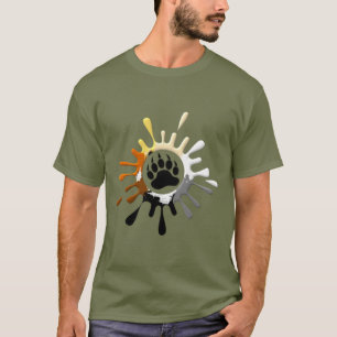 Camiseta Bandera del Orgullo de Osos Gays Salpicadura de Pa