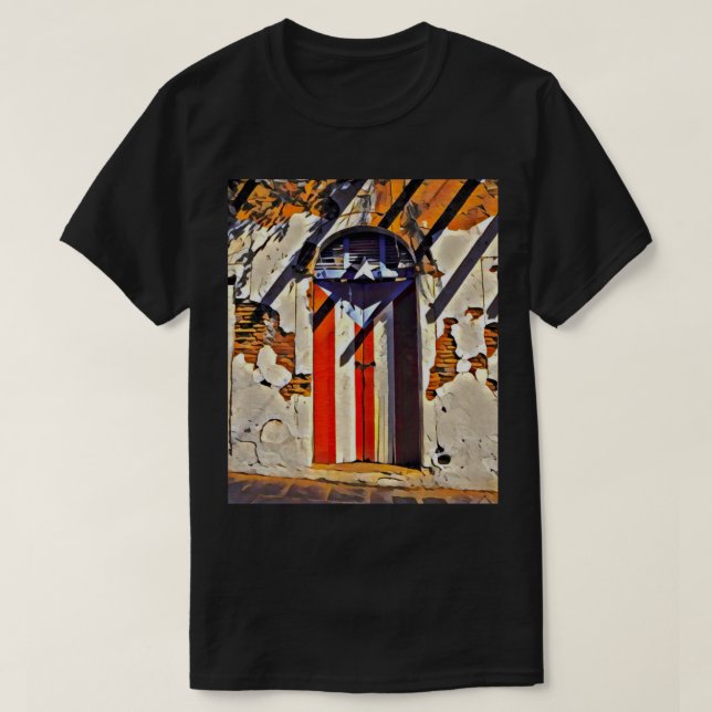 Camiseta Bandera del orgullo de Puerto Rico (Diseño del anverso)