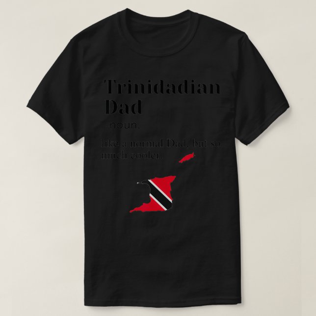 Camiseta Bandera del Orgullo de Trinidad y Tobago papá padr (Diseño del anverso)