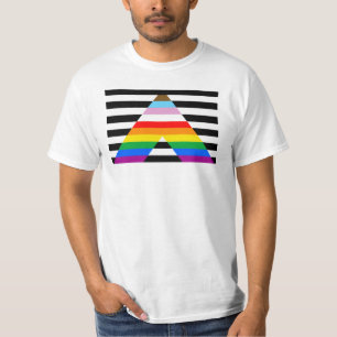 Camiseta Bandera del Orgullo del aliado LGBTQ Progress