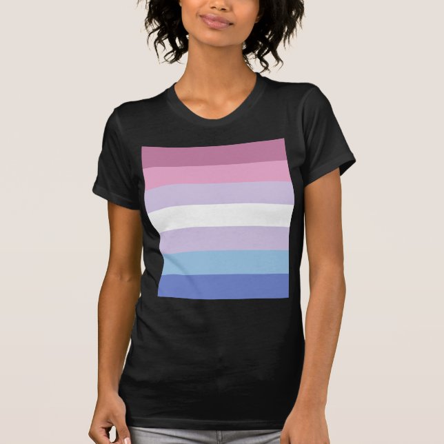 Camiseta bandera del orgullo del bigender (Anverso)
