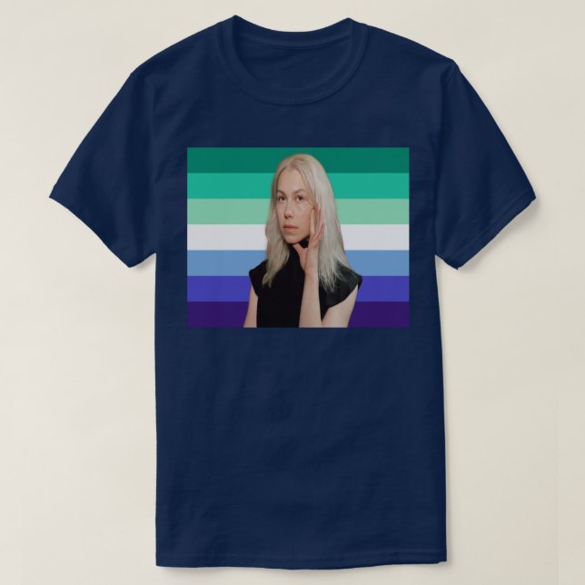 Camiseta Bandera del Orgullo del MLM de Phoebe Bridgers (Diseño del anverso)
