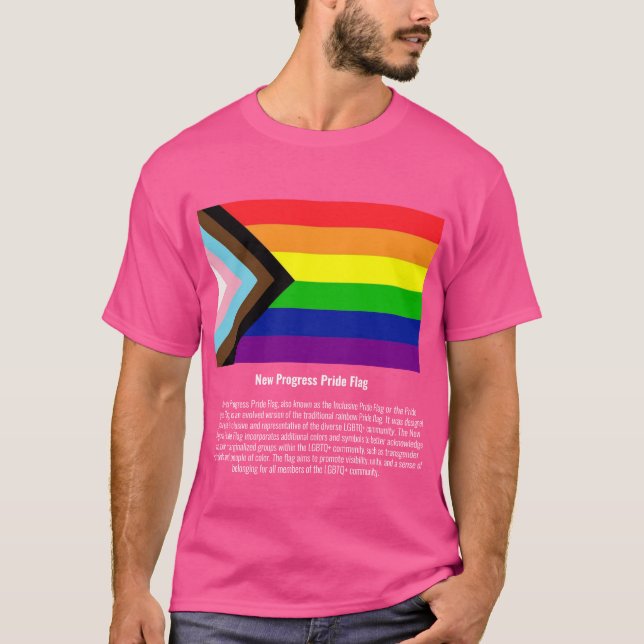 Camiseta Bandera del Orgullo del Nuevo Progreso #tee #LGBTQ (Anverso)