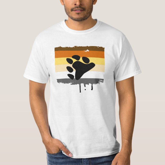 Camiseta Bandera del orgullo del oso (Anverso)