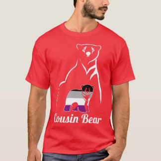 Camiseta Bandera del Orgullo del oso asexual LGBT