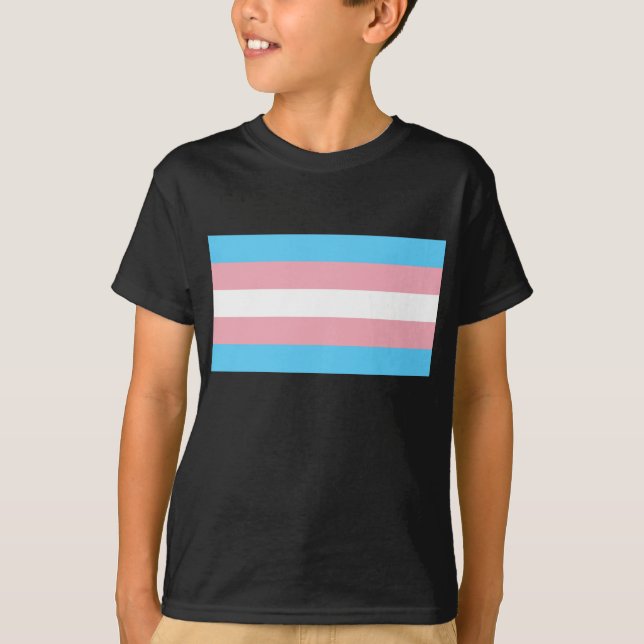 Camiseta Bandera del orgullo del transexual (Anverso)