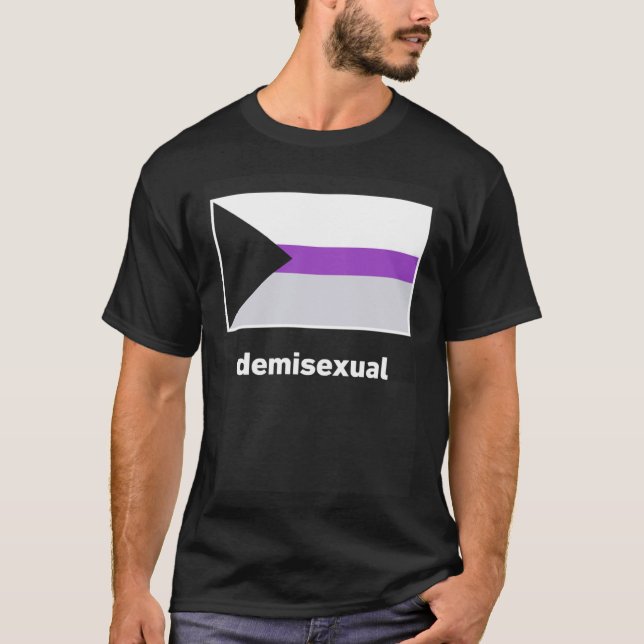 Camiseta Bandera del Orgullo Demisexual (Anverso)