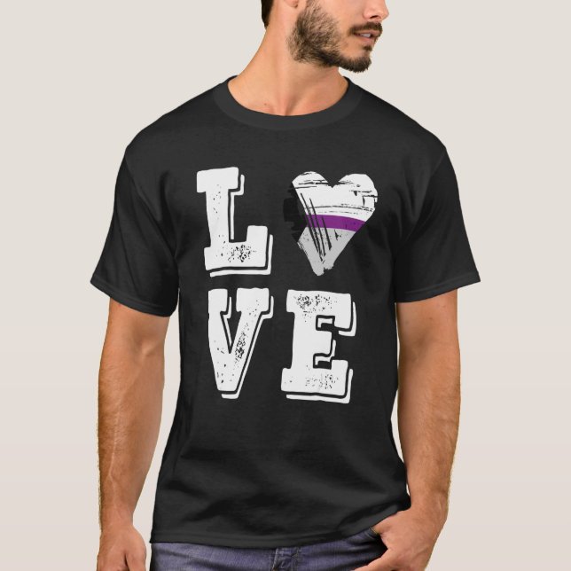 Camiseta Bandera del Orgullo Demisexual Amor Demisexual (Anverso)
