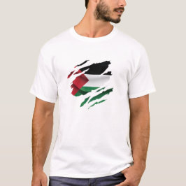 Camiseta Bandera del orgullo desgarrado de Palestina