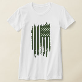 Camiseta Bandera del Orgullo Estadounidense Patriótico, Tee