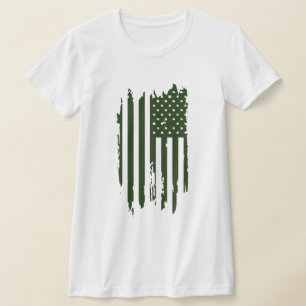 Camiseta Bandera del Orgullo Estadounidense Patriótico, Tee